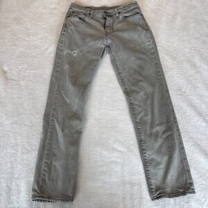 Levi's 511 Jeans Mens 30x30 Denim Gray ( leather label ) Big E Premium